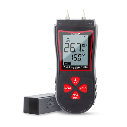 Noyafa NF-568 Wood Moisture Tester with Dual High-Precision Pins for Accurate Reading of Wood or Building Materials Moisture Content