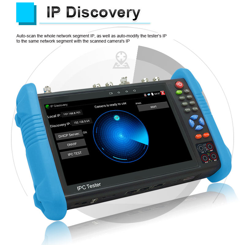 The all in one ipc tester with 7 inch IPS touch screen
