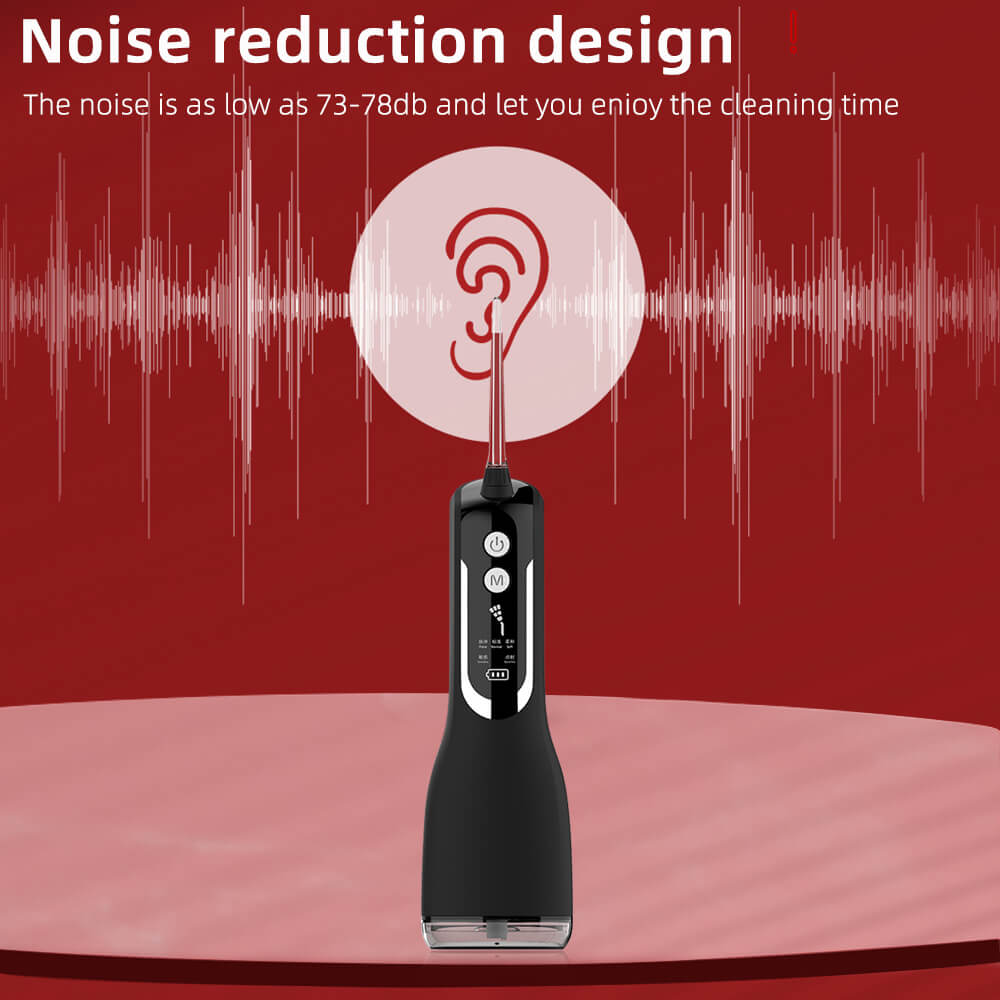 Noyafa Cordless Water Dental Flosser Teeth Cleaner, 330ML IPX7 USB Rechargeable 5 Modes Irrigate for Oral Care L12