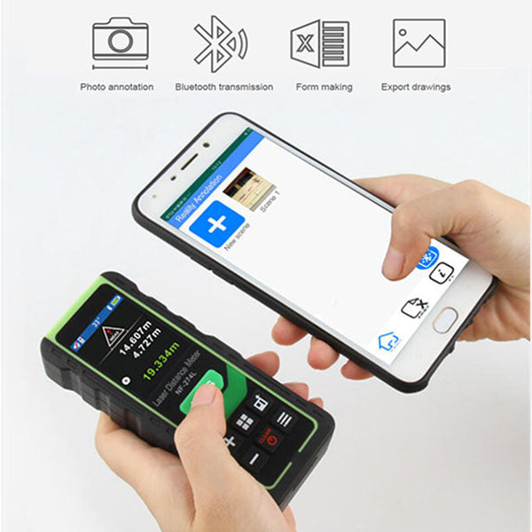Noyafa NF-274L Laser Distance Measurer Volume/Area/Distance Measurement 100M Max