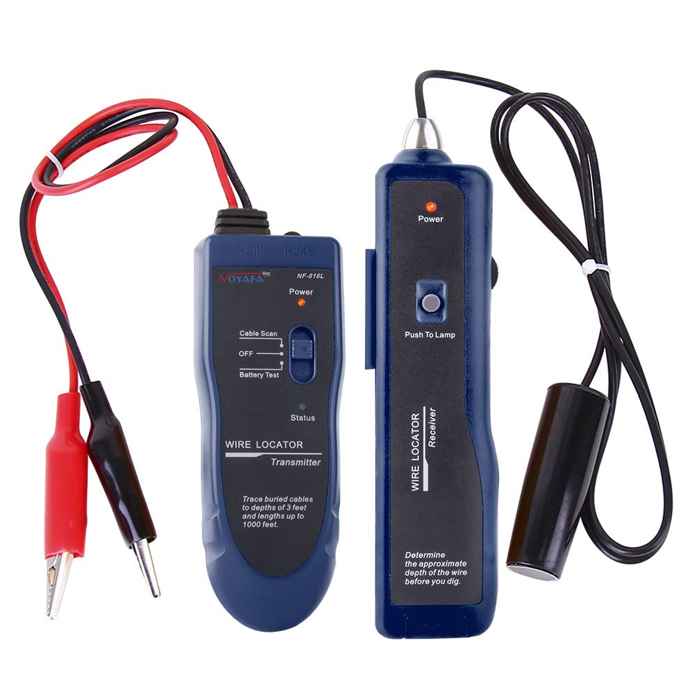 Noyafa NF-826 Professional Underground Wire Locator to Detect the Specific Location and Fault of Buried Wires or Cables