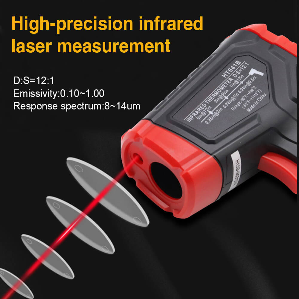 Noyafa Non-Contact Infrared Thermometer for Cooking -50 °C to 600 °C(-58 °F to 1112 °F), Digital Display HT-641B