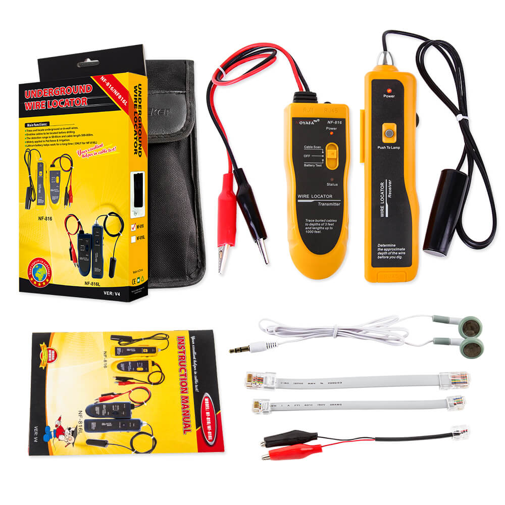 Noyafa NF 816 Underground Cable Wire Locator package incleded