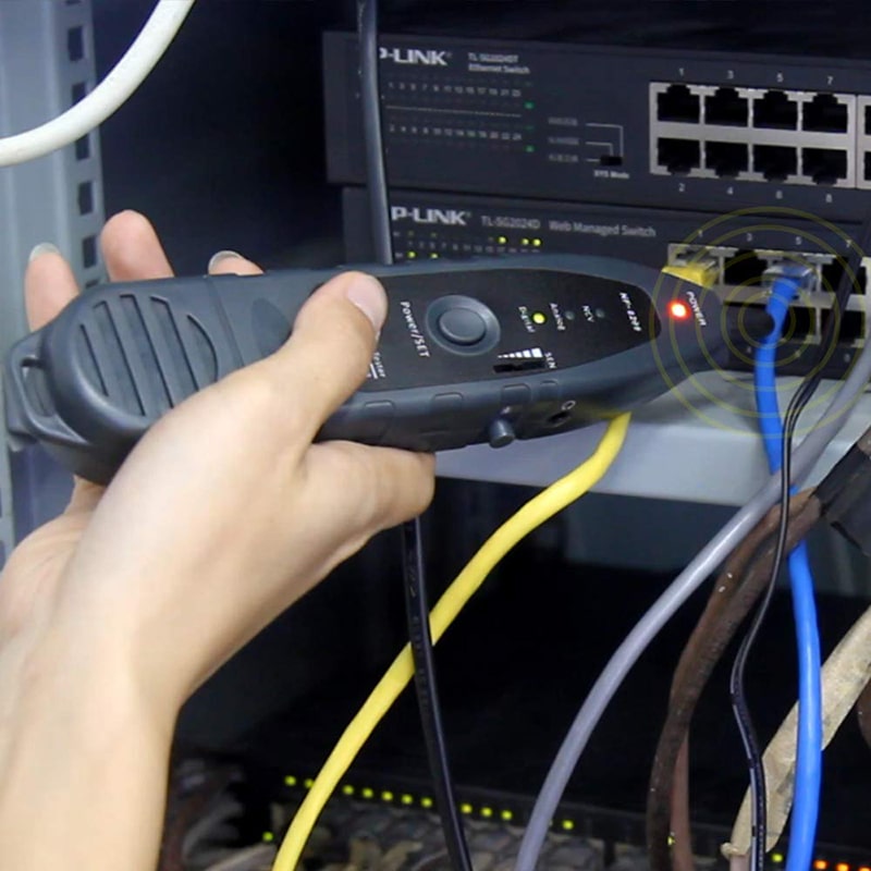 Noyafa NF-8209 Network Tone Generator and Probe Kit with Cable Testing Capabilities like Wiremap, Length, PoE