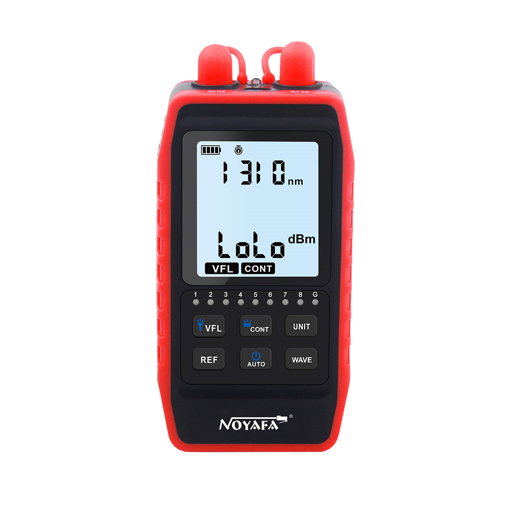 The portable fiber tester and lan cable tester, with LED light, model NF-908L