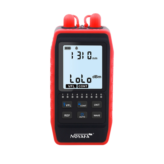 The portable fiber tester and lan cable tester, with LED light, model NF-908L