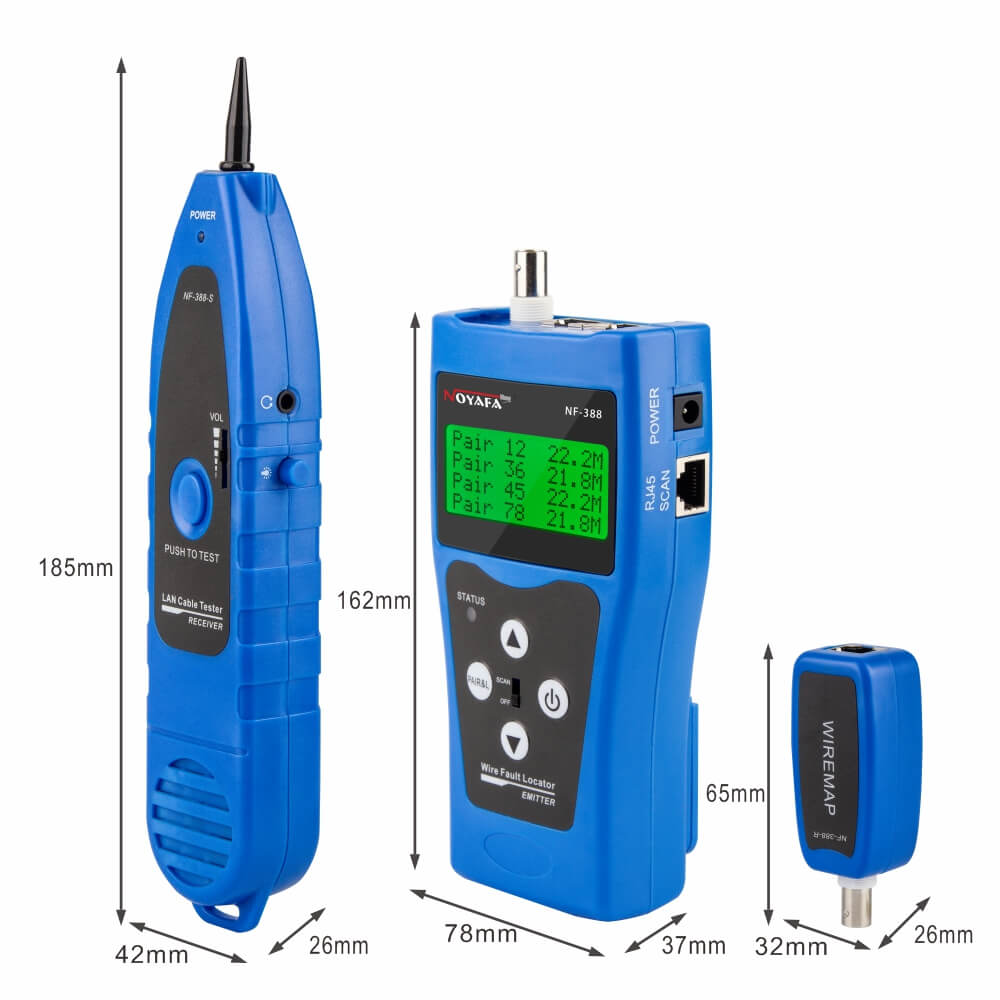 Wire Tracker and Cable Tester Kit with 8 Remote Identifiers from Noyafa
