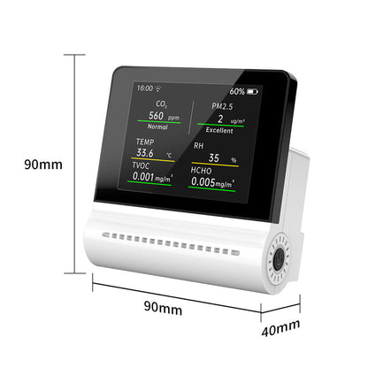 The size of digital air quality monitor indoor