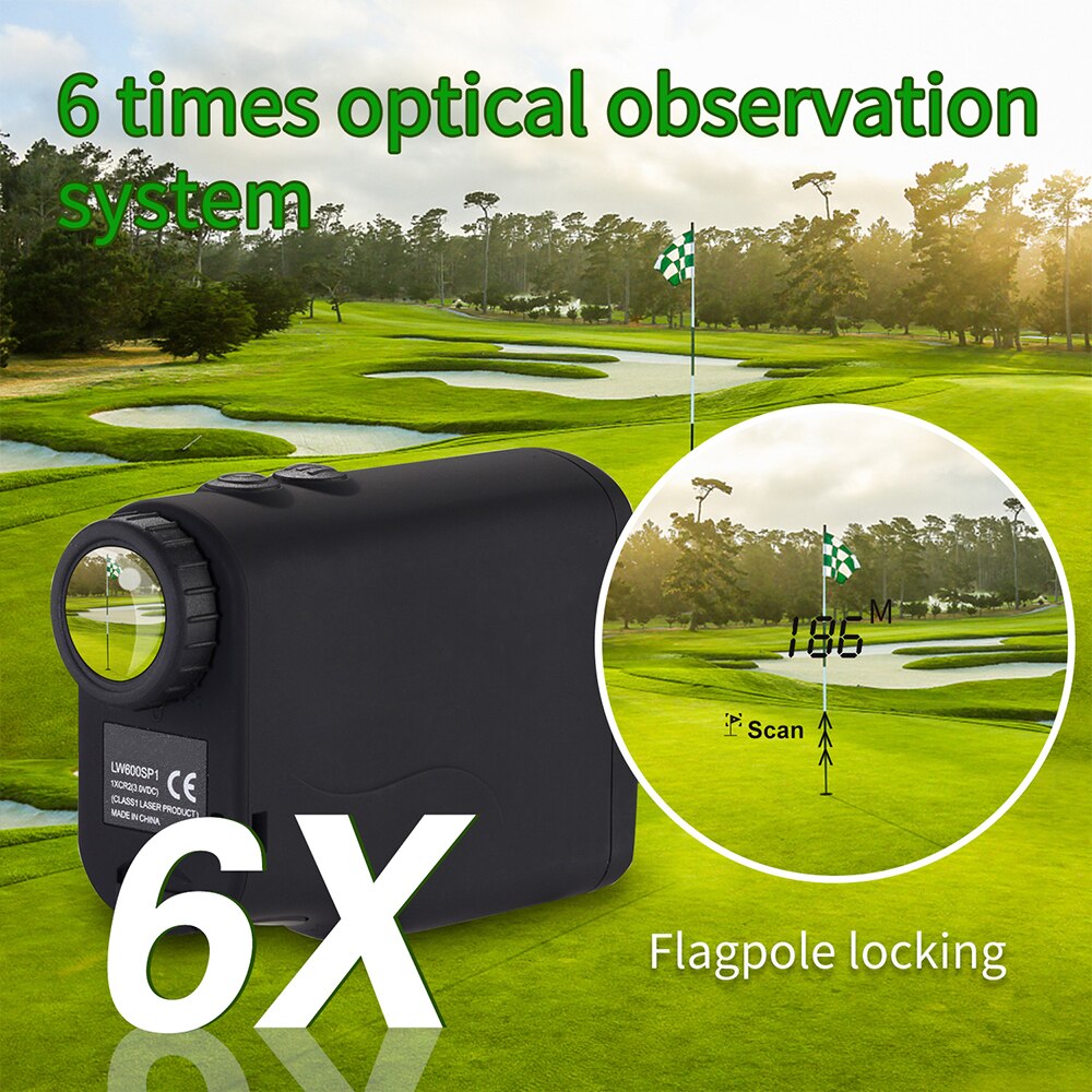 Noyafa LW-SPI1200 1312-Yard Golf Laser Rangefinder with Fast and Precise Measurement for Golf, Match, Hunting, Power Engineering, etc.