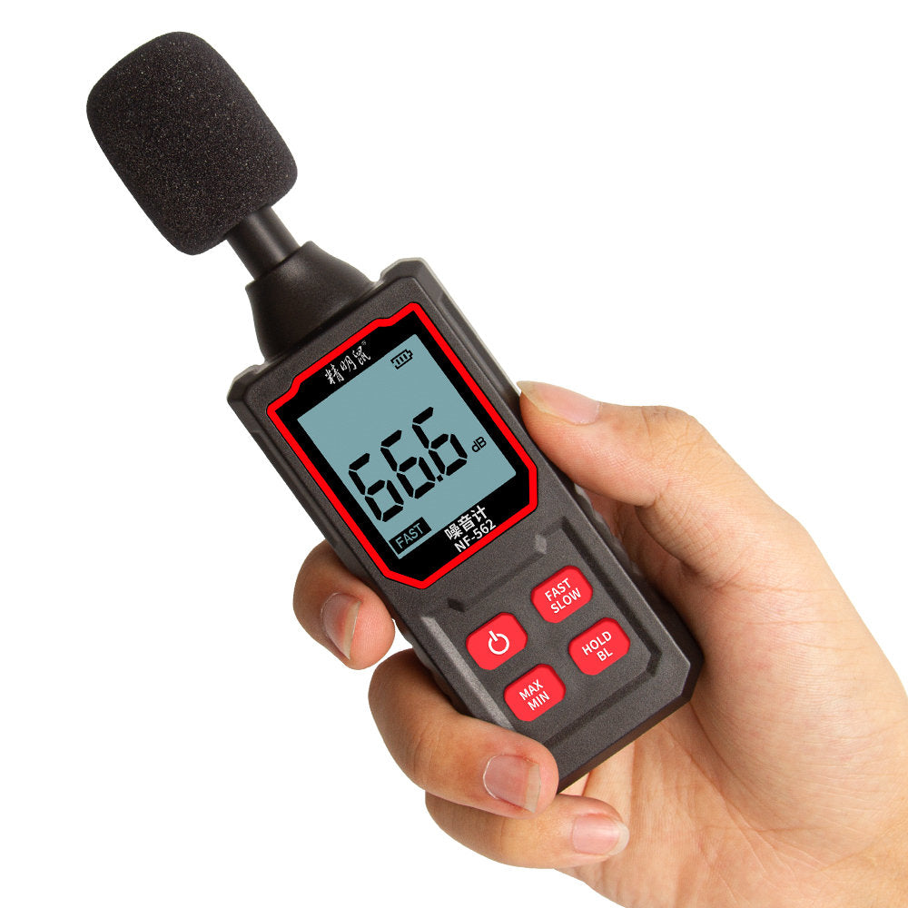 Noyafa NF-562 Handheld Decibel Meter Home Noise Monitor with 0.1dB Resolution and 30 - 130dB Measurement Range