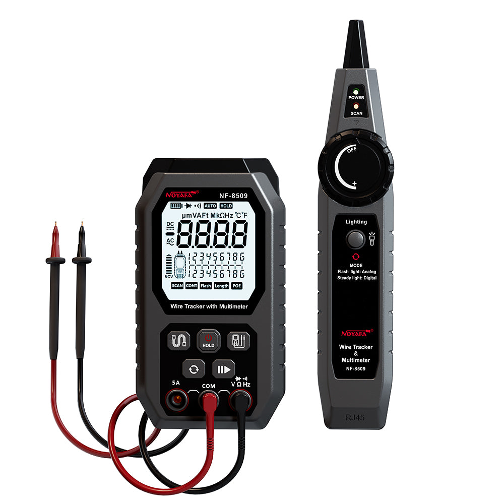 [New Arrival] Noyafa  NF-8509 2 in 1 Wire Tracker with Multimeter for Electromechanical Testing, Network Testing, Cable Detection
