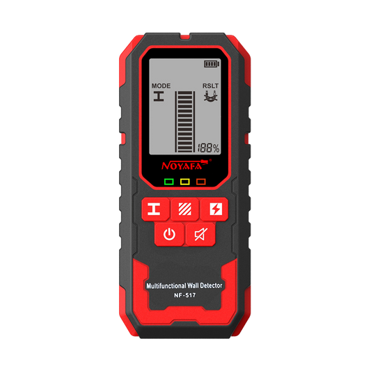 The stud finder wall scanner can quickly detect wood, metal, pipes, and AC wires in walls.