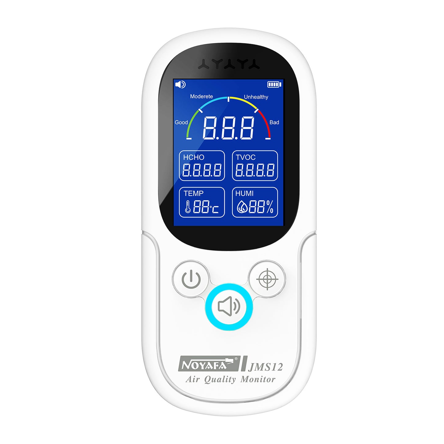 JMS12  Formaldehyde Tester  Detect The TVOC  CO2  Tumidity Temperature  Formaldehyde Safe levels