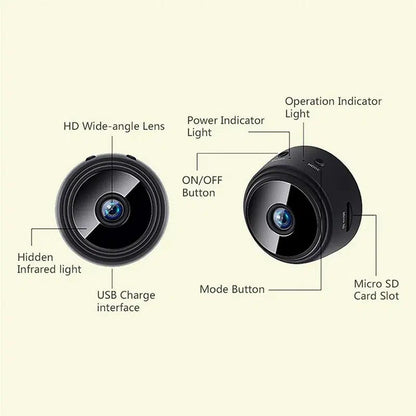 The specification details of  HD mini spy camera