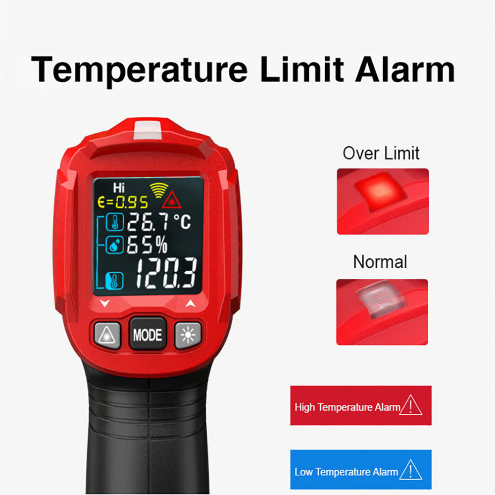 요리, 주택 수리용 Noyafa 디지털 적외선 온도계, -50ºC ~ 800ºC(-58ºF ~ 1472ºF) HT-650C