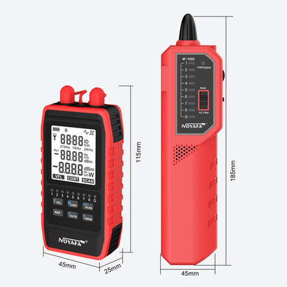 The size of optical power meter and network cable tracer