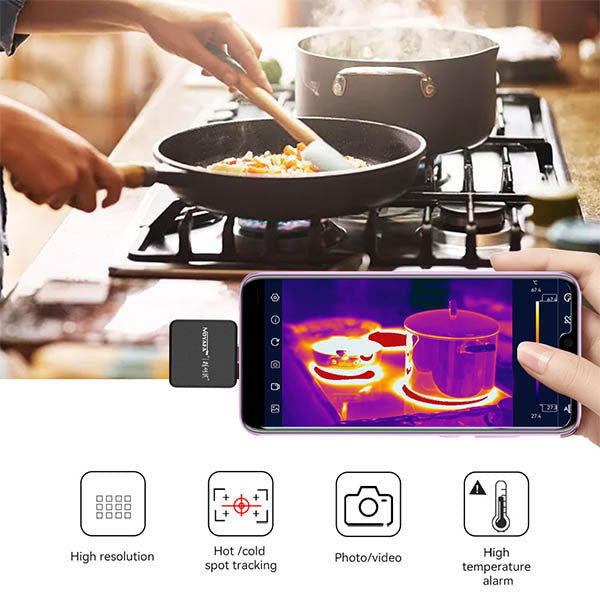 Noyafa NF-583 Infrared Thermal Imager Camera for Android USB-C, 160X120 Resolution, 6 Color Palette