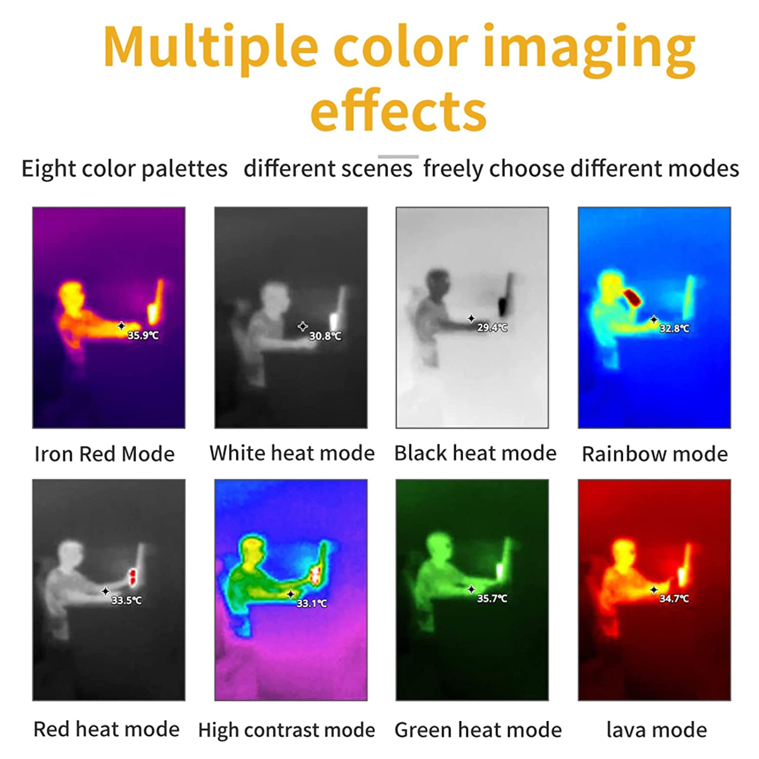 Thermal Imaging with HD IR Resolution, 8GB Memory, 2.8