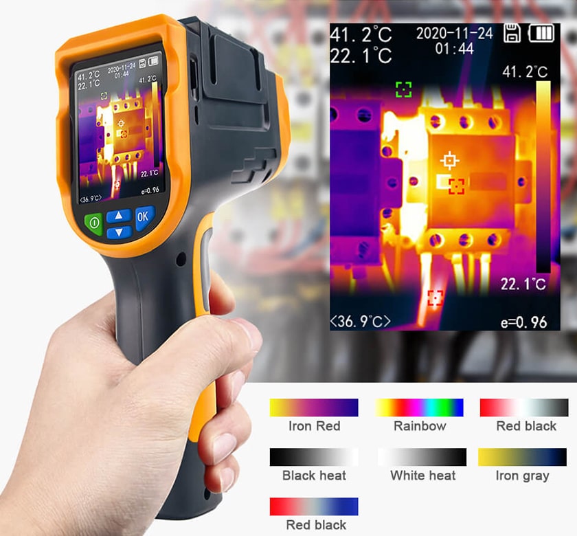 Noyafa NF-522 Industrial IR Infrared Thermal Imaging Camera with 200 * 150 High Resolution, 65mk Thermal Sensitivity (NETD) and Sharp 2.8-inch Color Display Screen