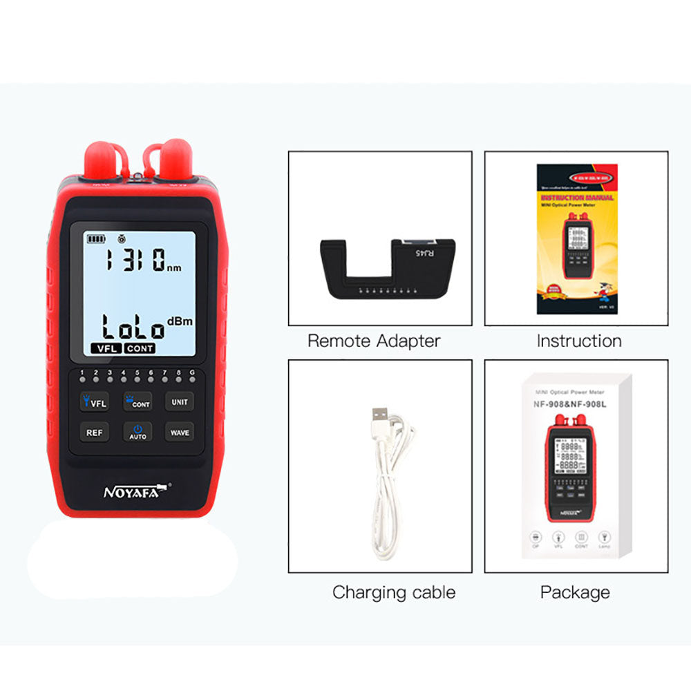 The package of fiber tester and lan cable tester,