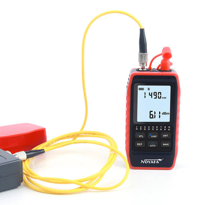 The portable fiber tester and lan cable tester, with LED light, model NF-908L