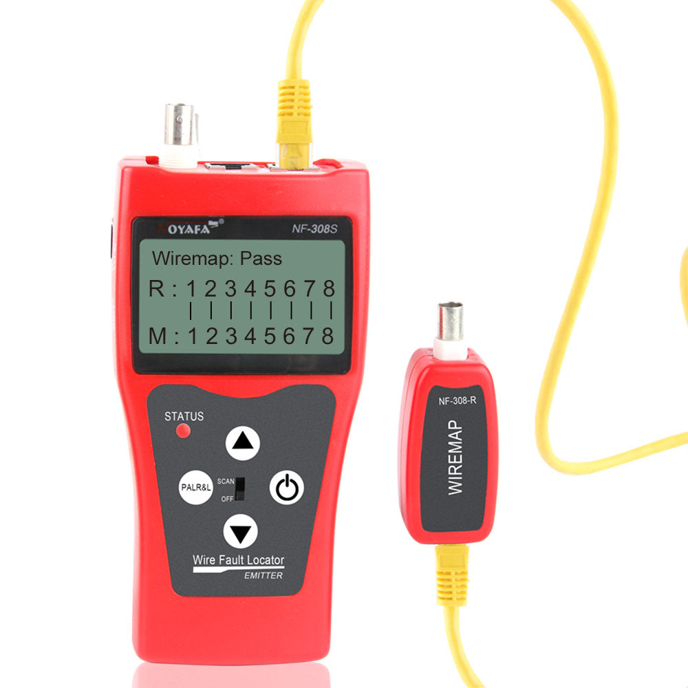 Noyafa NF-308S Wire Fault Locator, Wire Tracker Network/Telephone wire/Coaxial Cable Tester, Cable Length Measurement