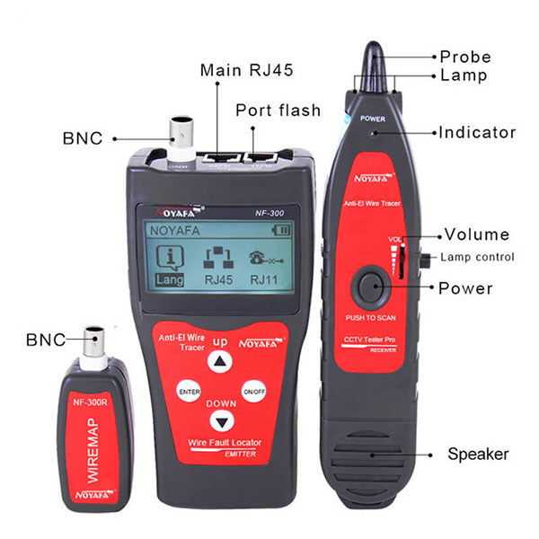 all feature about Coax Cable Tester, Wire Fault Locator with AC Filter