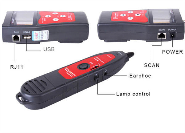 all interfaces of cable tester and tracer