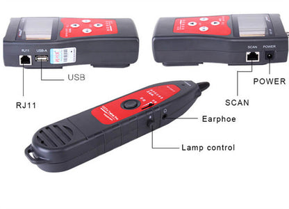 Factory Price NOYAFA NF-300 LCD Cable Tester Support Coax, RJ45, RJ11,  USB-A, and Metal Cables