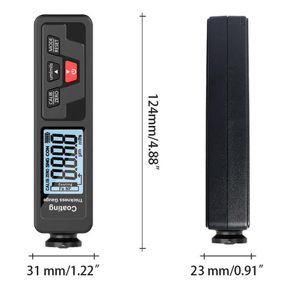 The size of digital coating thickness gauge