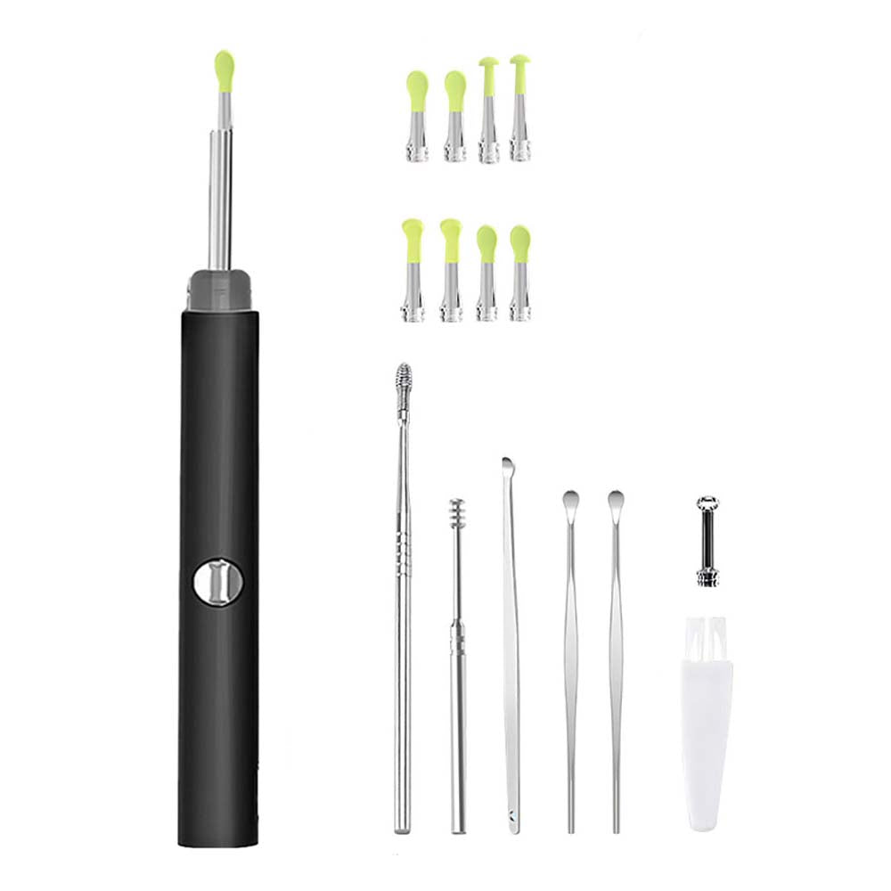 Noyafa Ear Wax Removal Kit with Ear Camera and 6 LED Lights, Ear Pick with 6 Reusable Replacement Soft Ear Scoops Y10 Pro