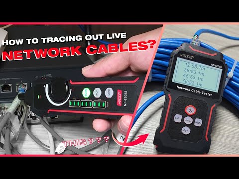 This video showing how to tracing out live network cables  by  NF-8209S network cable tester