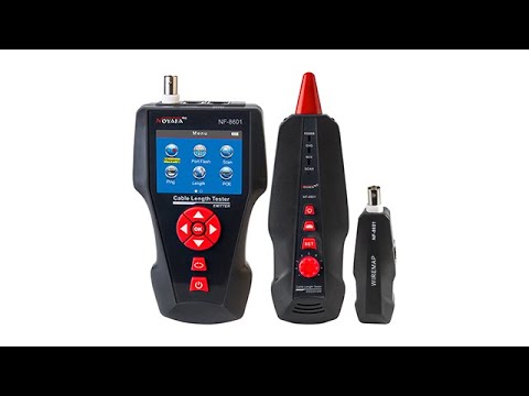 This video show Noyafa NF-8601 All-in-One Network Cable Tester
