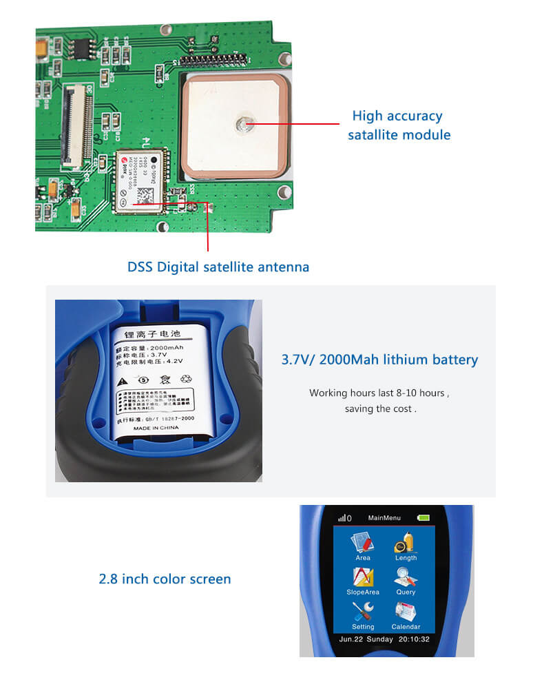 The NF-198 GPS Land Measuring tool from noyafa