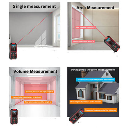 Noyafa NF-518S Multifunctional Digital Detector Detecting Hidden Metal/ Electric Cables, Laser Distance Meter