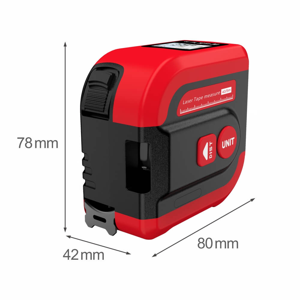 The size of laser tape measure
